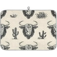thumbnail image 1 of riloi Dish Drying Mat Cattle Cactus Dish Drying Mats for Kitchen Counter Absorbent Kitchen Drying Mat Dish Rack Mat 16x18 inches, 1 of 3