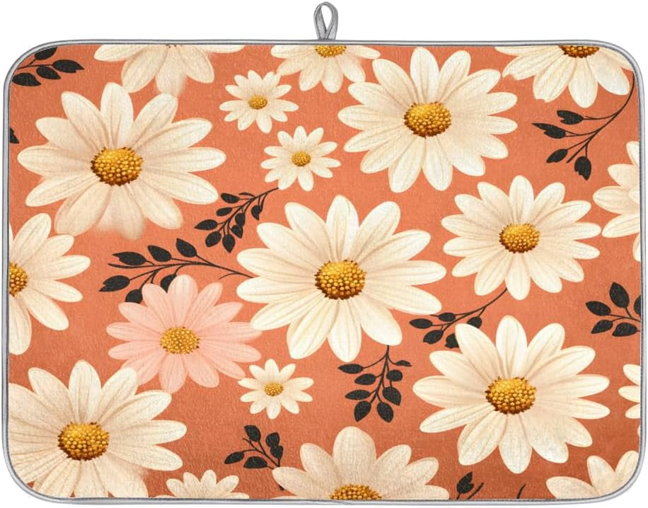 riloi Dish Drying Mat Tropical Plant Cactus Dish Drying Mats for ...