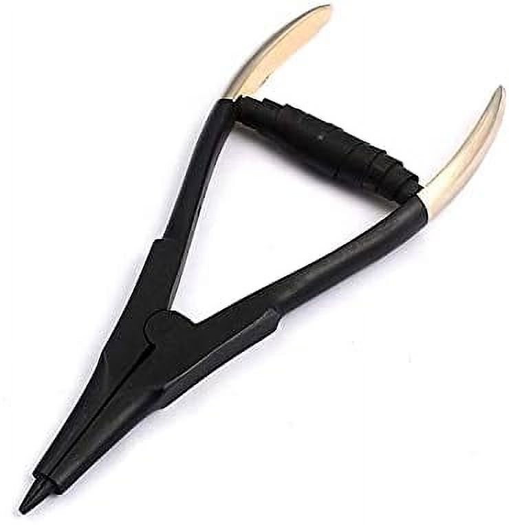 ring opening pliers 6" stainless steel black coated with handle septum