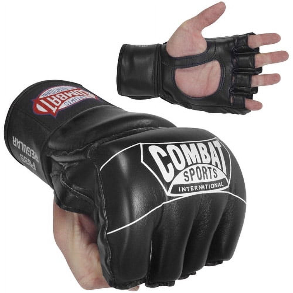 ringside combat sports pro style mma gloves, black, youth medium