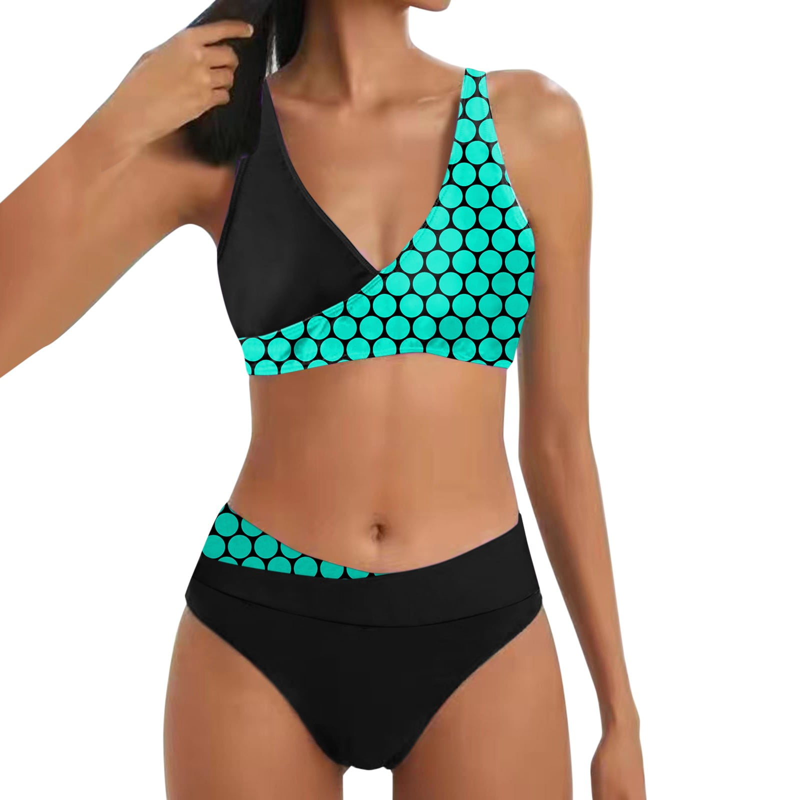 rinsvye Border Exclusive Women's Full Coverage Bikini Gathering