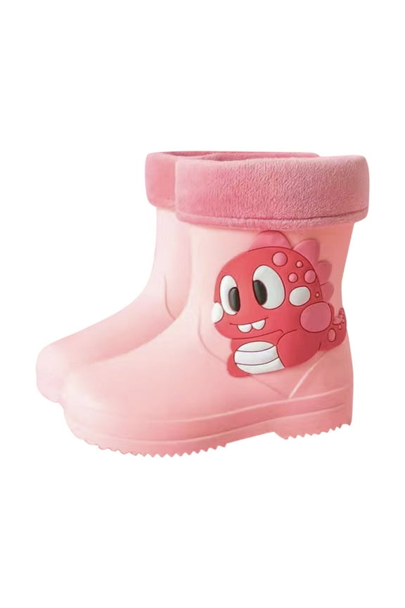 Children Shoes Flat High Boots Fashionable Soft Soles Velvet Warm Snow Boots Outdoor Princess Boots Quilted Boots Boots for Little Girls Link Boots for Kids Kids All Purpose Boots Girls Wide S