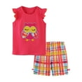 rinsvye Children's Clothing Set Short Sleeved Knitted Cotton Owl