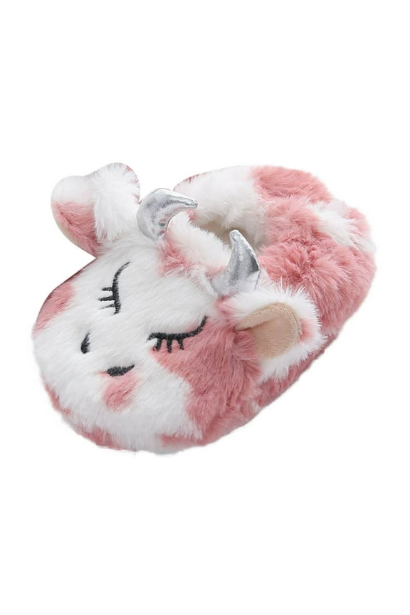 Childrens Girl Cotton Slippers Cute Stereoscopic Calf Warm Indoor Non Cotton Slippers Baby Walkers Shoes Girls Girl Shoes Size 2 Girl Shoes Size 12 Toddler Girl Shoe Shoes 4c Girls Boys D