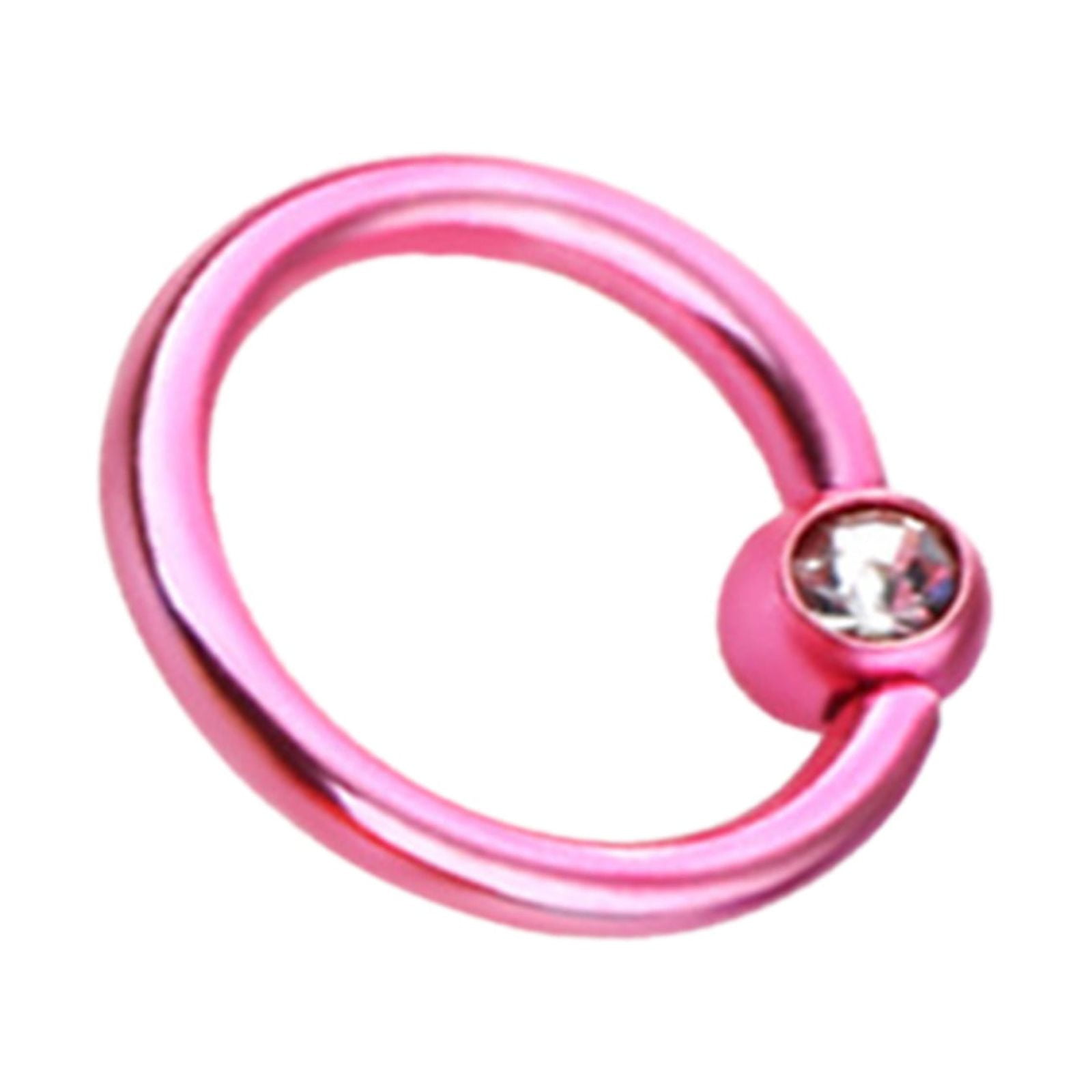 rinsvye Fake Nose Ring Hoop Horseshoe Rings 316L Stainless Steel 18g