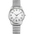 thumbnail image 1 of rinsvye Fashion Ladies Women Unisex Stainless Steel Quartz Wrist Watch Couple Watch Watch Metal Female Wrist Watch Men Straps Mens Nylon Watch Bands Wind up Watches for Women No Battery Glow in Dark W, 1 of 2