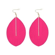 rinsvye Geometric Women's Metal Stick Tassel Earrings Feather Sweet Earrings Real Earrings Women Erring Flat Back Stud Earrings Earrings for Women Hoops Heart Pearl Earrings Pear