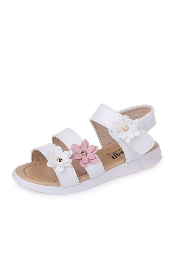 Toddler Kids Baby Girls Flower Rubber Sandals Non- Shoes Cross Sandals Kids Hiking Sandals Sandals for Kids Girls Size 11 Toddler Girl Flip Flops Size 11 Slide Sandals Size 3 Kids Slides G