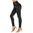 thumbnail image 1 of rinsvye Women's Tight-fitting High-waisted Super Elastic Print Leggings Holiday Boxers Women Work Clothes for Women Office plus Size Leggings for Women 3x Womens Cotton Leggings Womens Leggings for Wo, 1 of 3