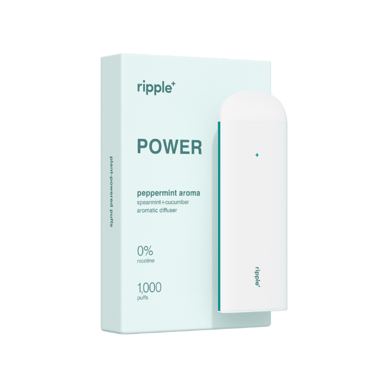 RIPPLE+ Peppermint Diffuser, Spearmint Cucumber Blend, 1,000 Puffs -  Walmart.com
