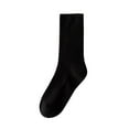 thumbnail image 1 of roadlitg Womens Crew Socks Ribbed Solid Color Stretch Comfortable Basic Socks Everyday Casual Athletic Socks, 1 of 5