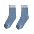 thumbnail image 1 of roadlitg Womens Fuzzy Socks Unisex Fall Winter Warm Soft Plush Socks Mid-tube Home Sleeping Slipper Socks, 1 of 3
