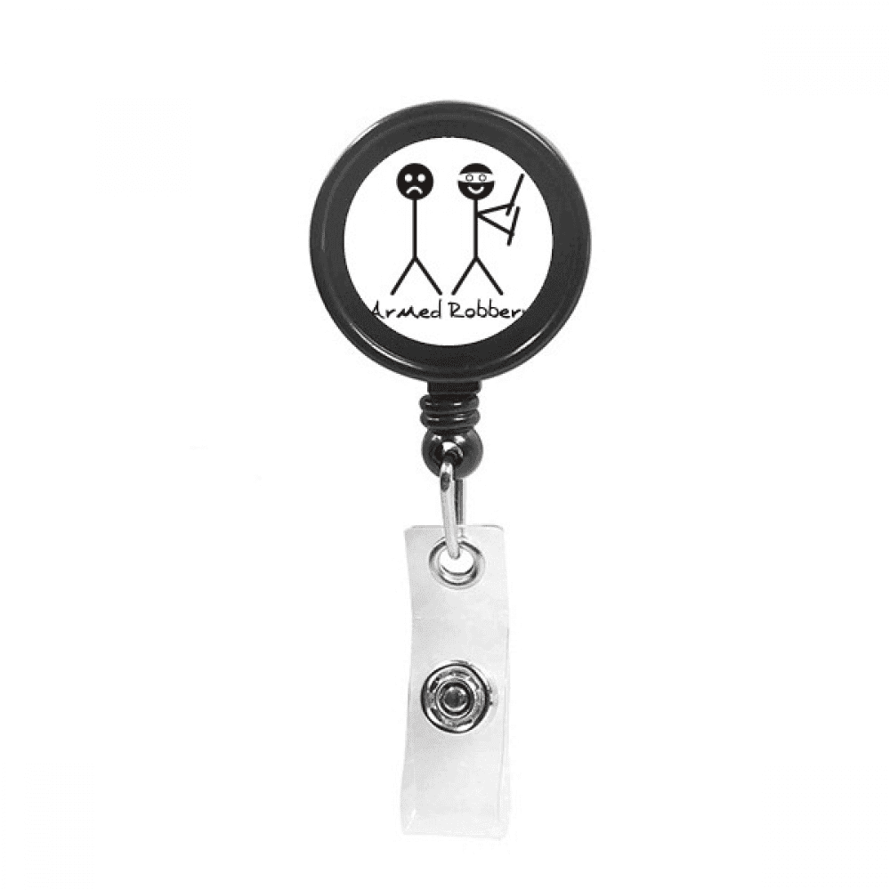 rob arm rob head art deco  fashion Retractable Keychain Badge Holder ID Badge
