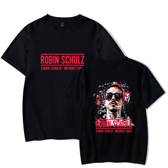 robin schulz Merch unisex fashionable round neck short sleeved street trend T-shirt