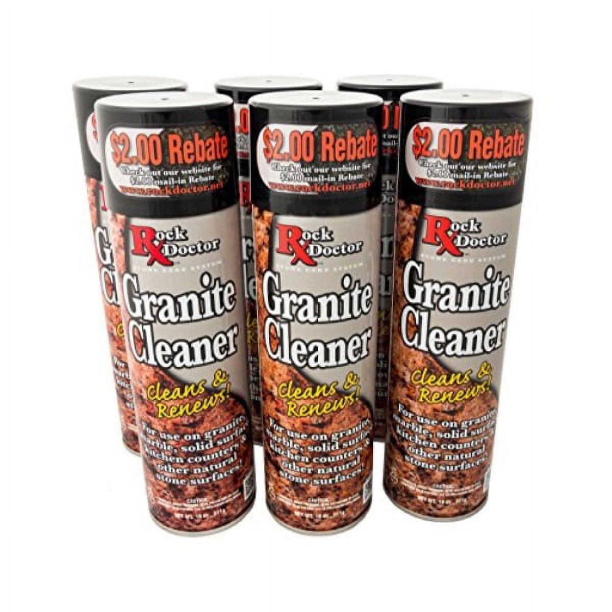 rock doctor granite cleaner (a case of 6 cans) 18 oz.