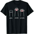 thumbnail image 1 of rock paper scissors cat paws T-Shirt, 1 of 6