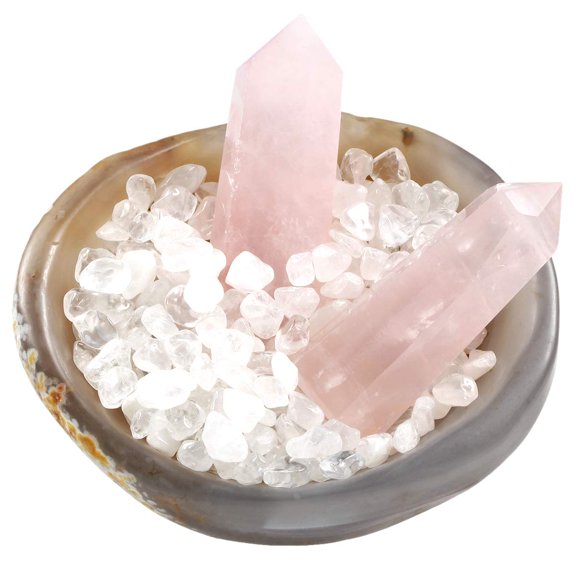 rockcloud Natural Raw Agate Tea Light Candle Holder Jewelry Tray Air Plant Holder Healing Stone Dish Home Decoration Figurine Y101