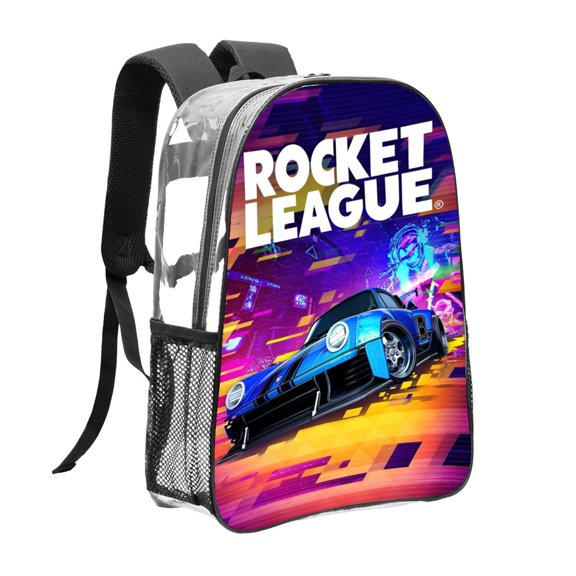 rocket league Pattern Transparent Backpack Lightweight And fashionable Showcasing Personality And Leading The Trend