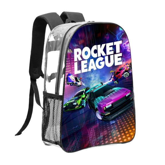 rocket league Pattern Transparent Backpack Lightweight And fashionable Showcasing Personality And Leading The Trend