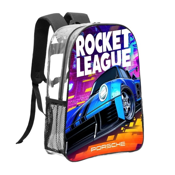 rocket league Pattern Transparent Backpack Lightweight And fashionable Showcasing Personality And Leading The Trend