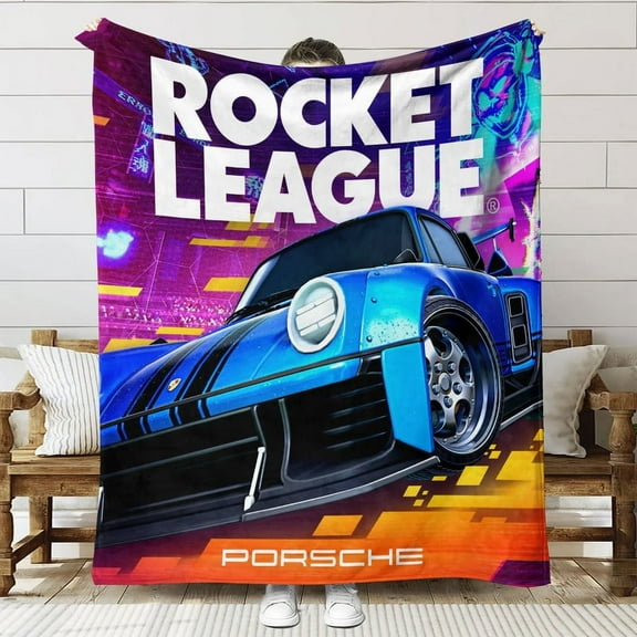 rocket league Throw Blanket Gifts for Fans Lover Girls Boys Women Present Hoodie Him Bed 40"x50"