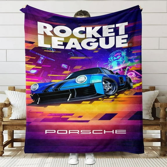 rocket league Throw Blanket Gifts for Fans Lover Girls Boys Women Present Hoodie Him Bed 50"x60"