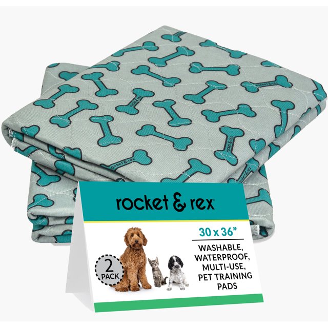 rocket & rex Washable Pee Pads for Dogs Waterproof, Reusable