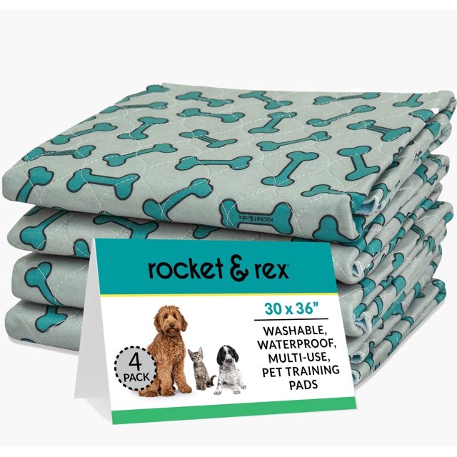 rocket & rex Washable Pee Pads for Dogs Waterproof, Reusable