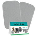 thumbnail image 1 of rocket & rex Premium Washable Pet Carrier Pads, Reusable, Waterproof & Absorbent, Dog and Cat Pads for Lining Travel Carriers, Litter Boxes, Pet Crates & More, 17.5" x 11" (Pack of 2), 1 of 6