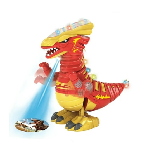 rockign Dinosaur Battery-Powered Walking/Roaring Dinosaur Toy, Dance, Sings, Light up & Projects image