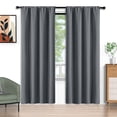 thumbnail image 1 of Gray Blackout Curtains 52x84 inch, Rod Pocket Curtains Set of 2 Thermal Insulated, Solid Home Decor Window Drapes for Living Room Bedroom, Privacy Assured&Energy Saving, 1 of 7