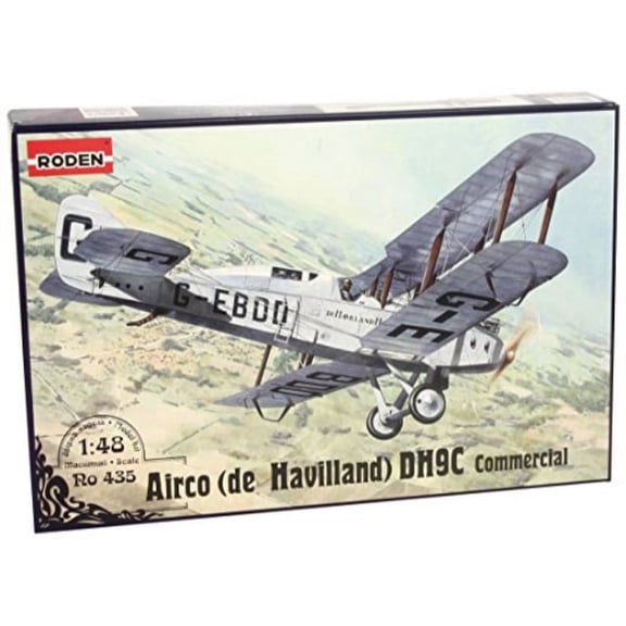 roden airco de havilland d.h.9c commercial airplane model building kit