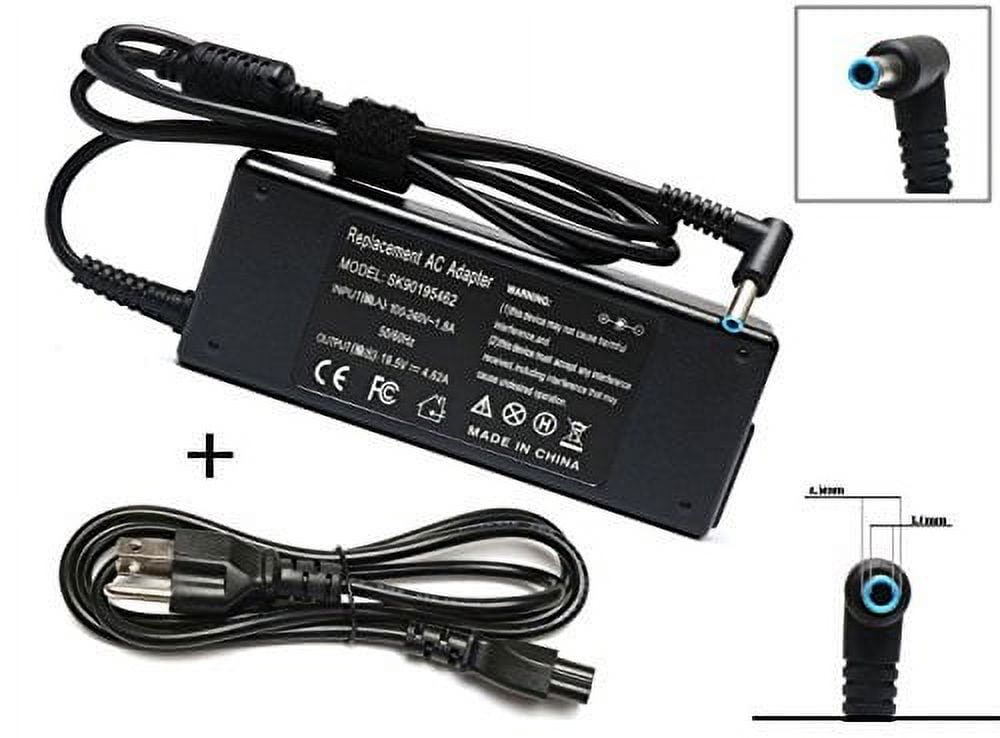  90W Laptop Charger for HP Envy Touchsmart Sleekbook 15 17 M6  M7; HP Pavilion 11 14 15 17, Stream 11 13 14 AC Adapter; HP Spectre X360 13  15, Elitebook Folio 1040 Power Supply Cord (Smart Blue Tip) : Electronics