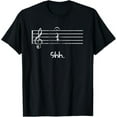 roll Rocker Piano Drummer Note Shh Quarter Rest und Fermate TShirt