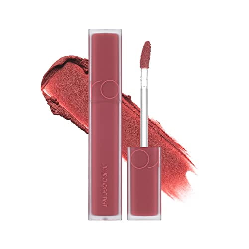 rom&nd BLUR FUDGE TINT | matte lipstick| light weight| cream type| super stay| k-beauty| highly pigment|moisturizing,0.17oz (02 ROSIENTAL)