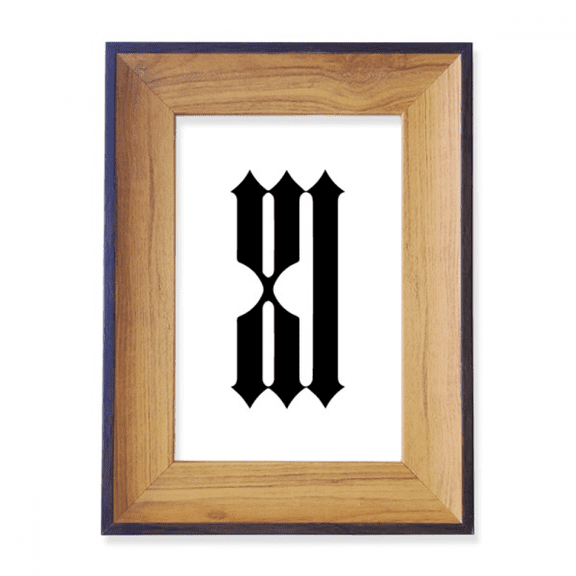 roman numerals eleven in black photo frame exhibition display art desktop painting