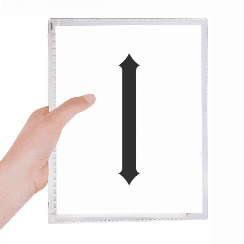 roman numerals one in black notebook loose diary refillable journal stationery