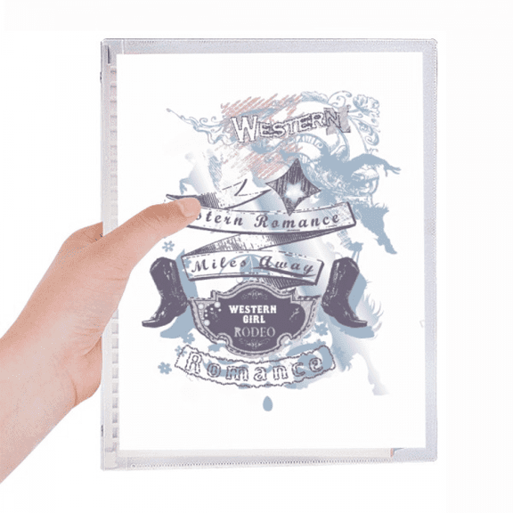 romance high heels shoes flower pattern notebook loose diary refillable journal statiry