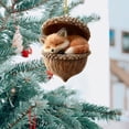 thumbnail image 1 of romoty 3D Resin Sleeping Red Fox Christmas Tree Ornament, Woodland Fox in Acorn Nut Shell Hanging Figurine for Holiday Home Decor, 1 of 6