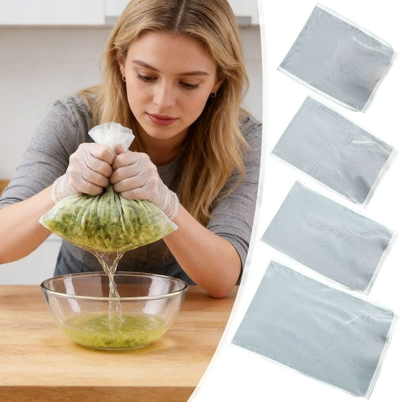 romoty Fine Mesh Filter Bag for Kitchen Straining, 11.8 x 17.7 Inch Reusable 100 Mesh Nylon Strainer for Cold Brew Coffee, Wine, and Honey