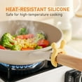 thumbnail image 1 of romoty Silicone Spatula Rest for Pots, 2.17" Heat Resistant Clip-On Spoon Holder for Mess-Free Cooking, Kitchen Gadgets & Countertop Protector, 1 of 5