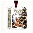 thumbnail image 1 of romoty Woodland Animals Christmas Cash Gift Ornament, Baby Fawn & Bunny by Tree Acrylic Money Holder for Holiday Home Decor, 1 of 5