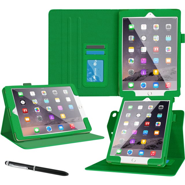 roocase DualView Carrying Case (Folio) Apple iPad Air 2 Tablet, Green