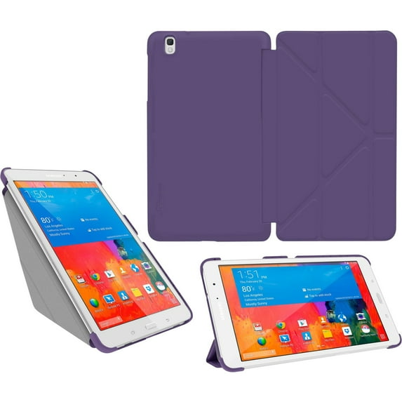 roocase Slim Shell Origami Carrying Case (Folio) for 8.4" Tablet, Purple