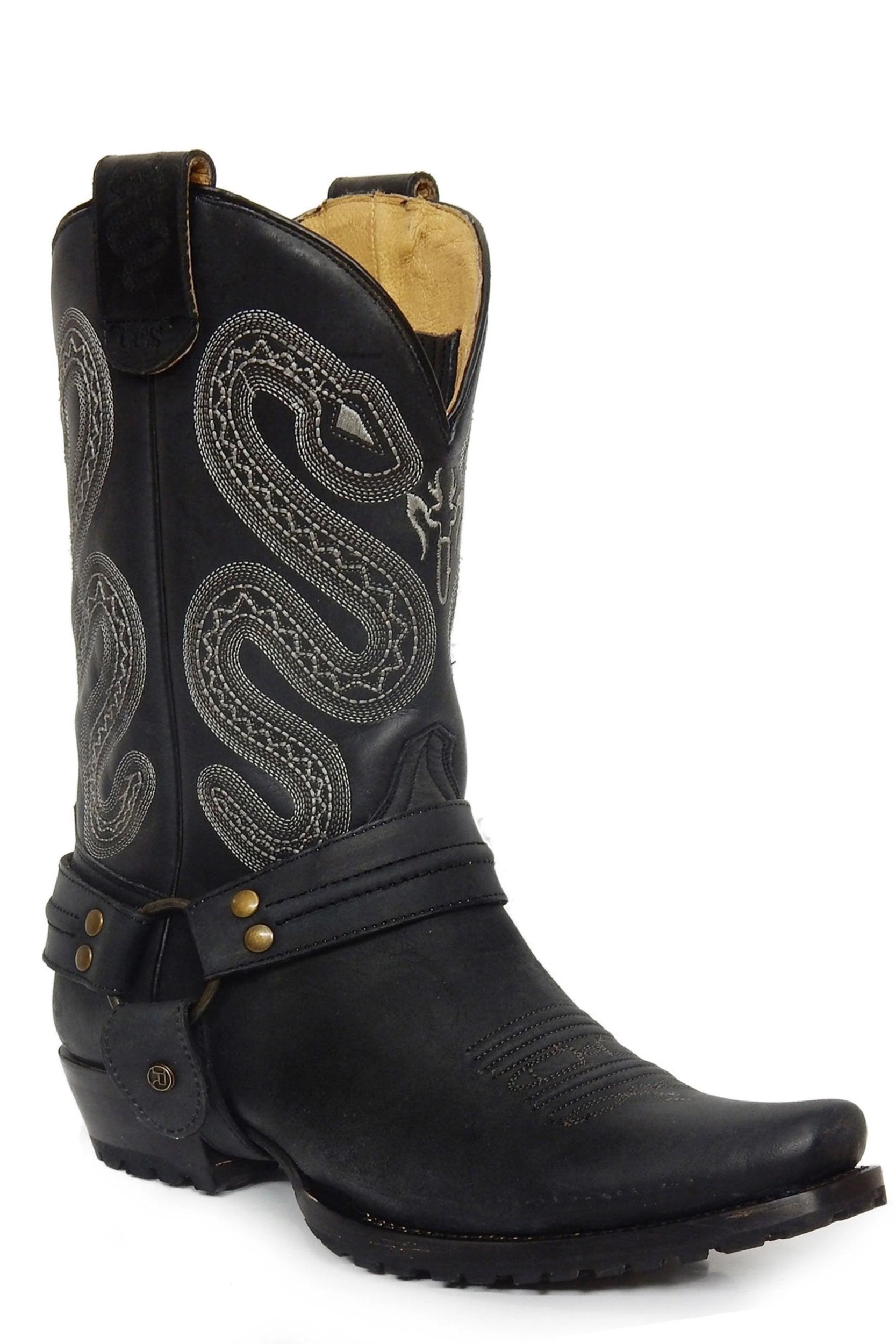 roper men's sting western boot, black, 12 d medium us - Walmart.com
