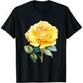 thumbnail image 1 of rose flower yellow floral T-Shirt, 1 of 6