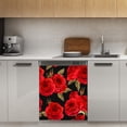 thumbnail image 1 of roses Dishwasher Magnet Cover Decorative Sticker for Home Cabinet Kitchen 23" x26", 1 of 5