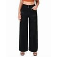 thumbnail image 1 of roswear Stretchy Loose Jeans for Women Wide Leg, 29.9" Inseam, Size 4-16, 1 of 6