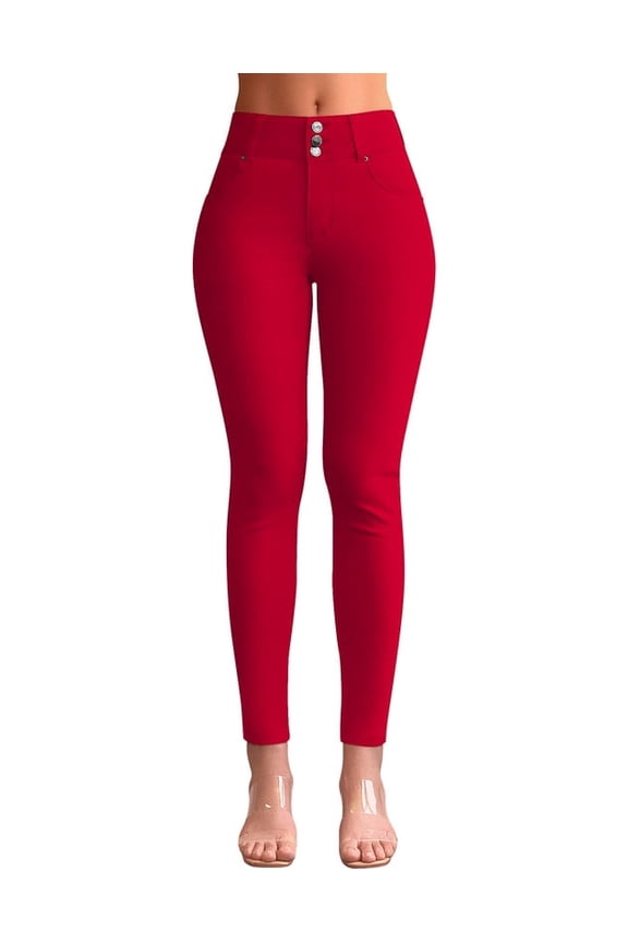 Women's High Waisted Stretchy Skinny Jeans, 28.5" Inseam, Size 4-22