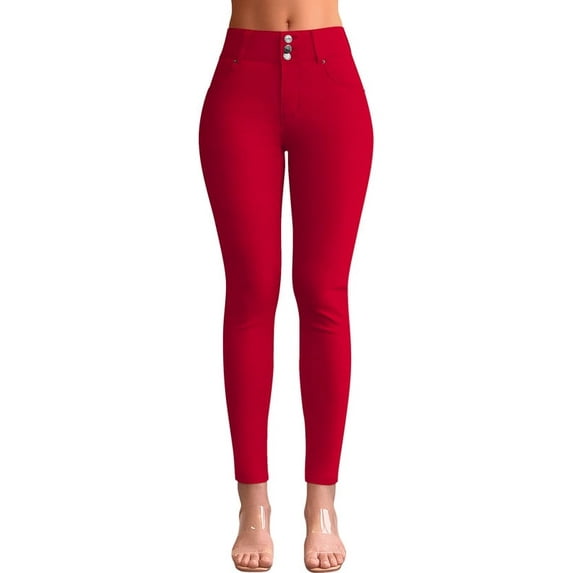 roswear Women's High Waisted Stretchy Skinny Jeans, 28.5" Inseam, Size 4-22